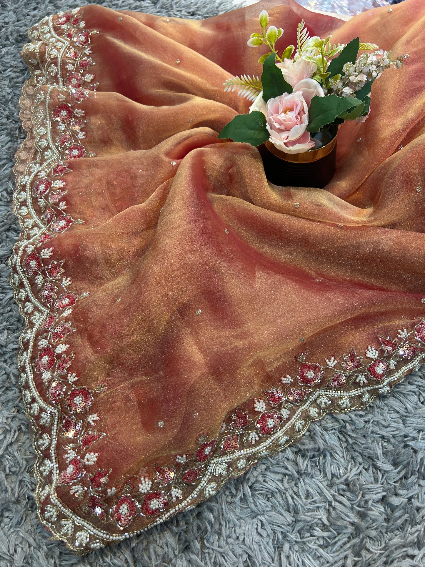 Jhalak Premium Tissue Saree