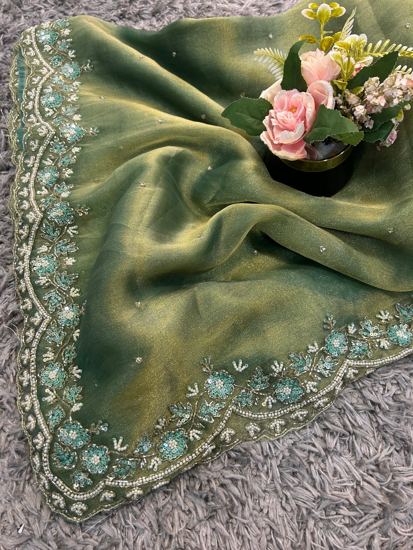 Jhalak Premium Tissue Saree