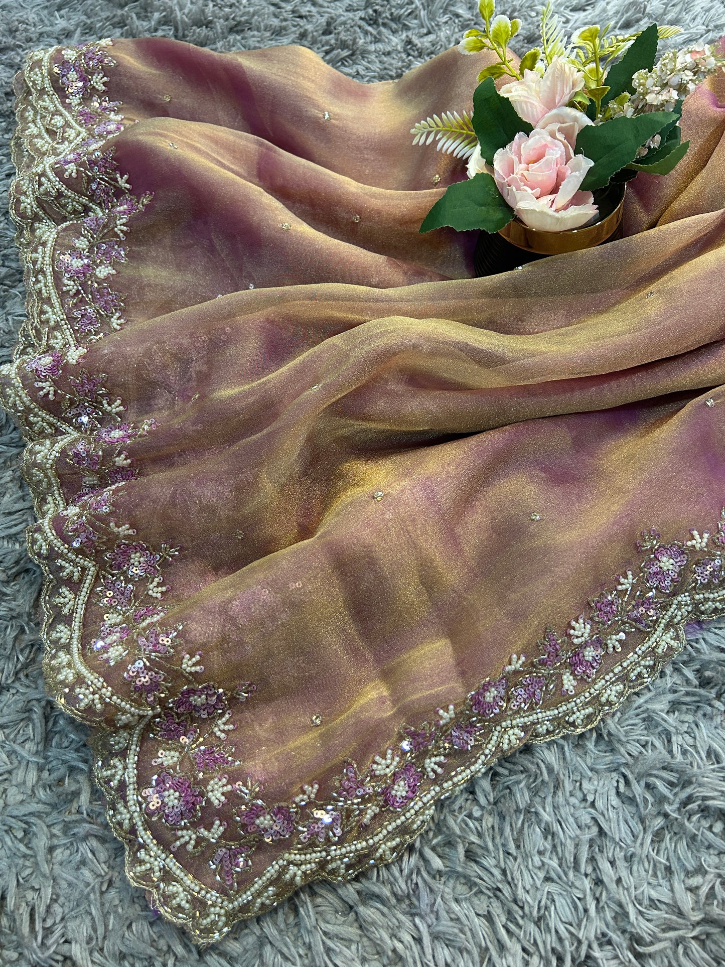 Jhalak Premium Tissue Saree