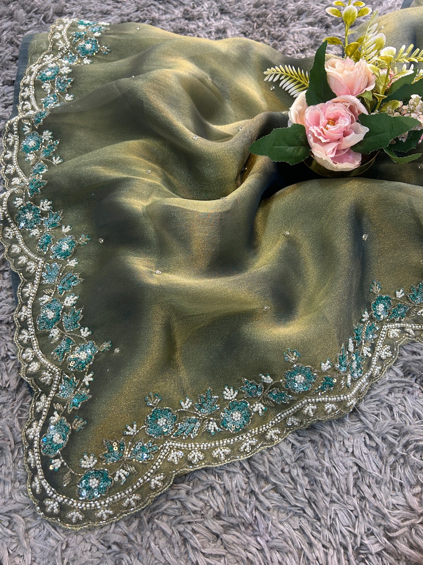 Jhalak Premium Tissue Saree