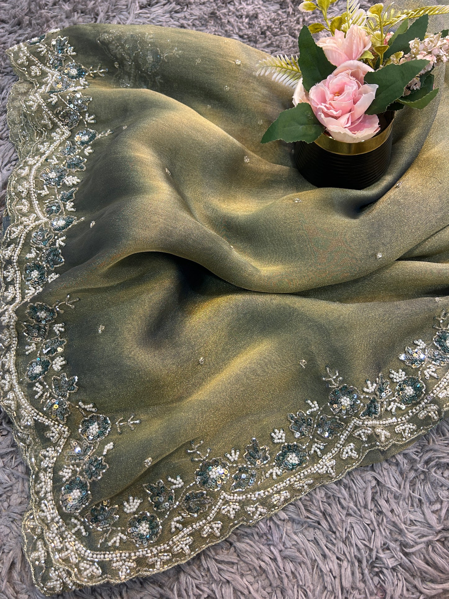 Jhalak Premium Tissue Saree