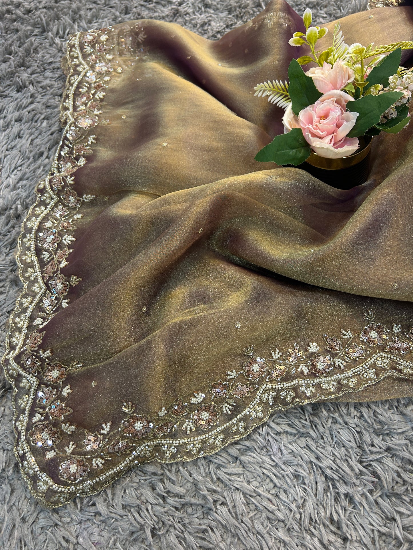 Jhalak Premium Tissue Saree