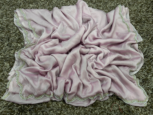 Handworked rangoli silk sarees with heavy blouse
