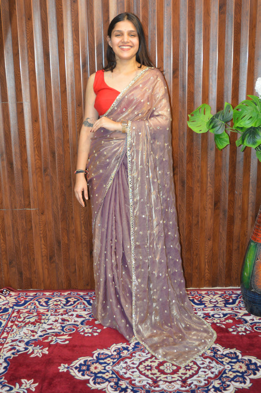 Kalika Velvet Satin saree