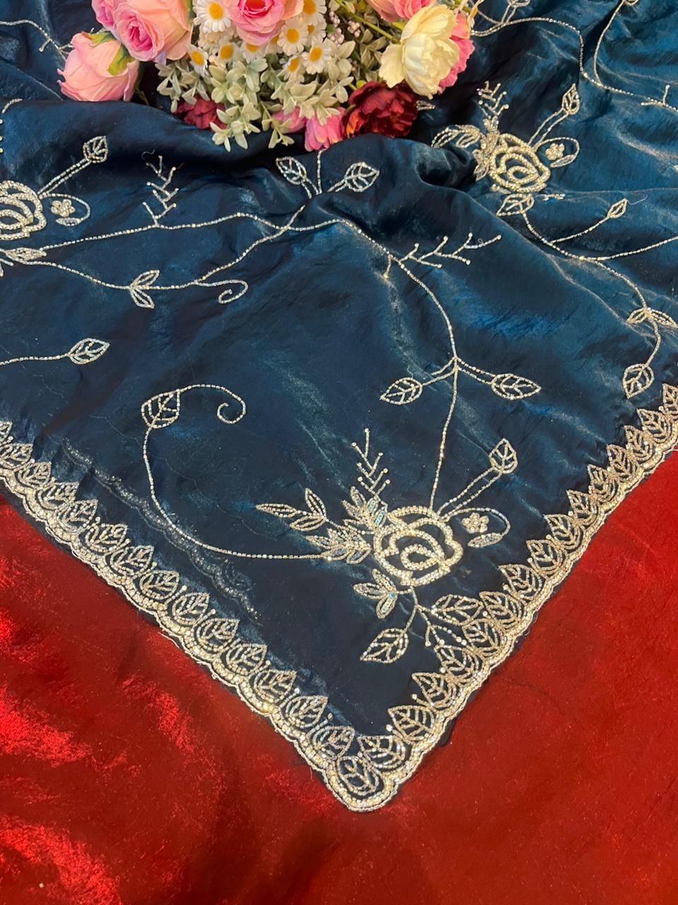 Lata Fendy Satin Saree