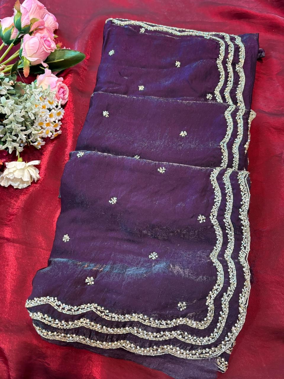 Khushi Fendy Satin Saree