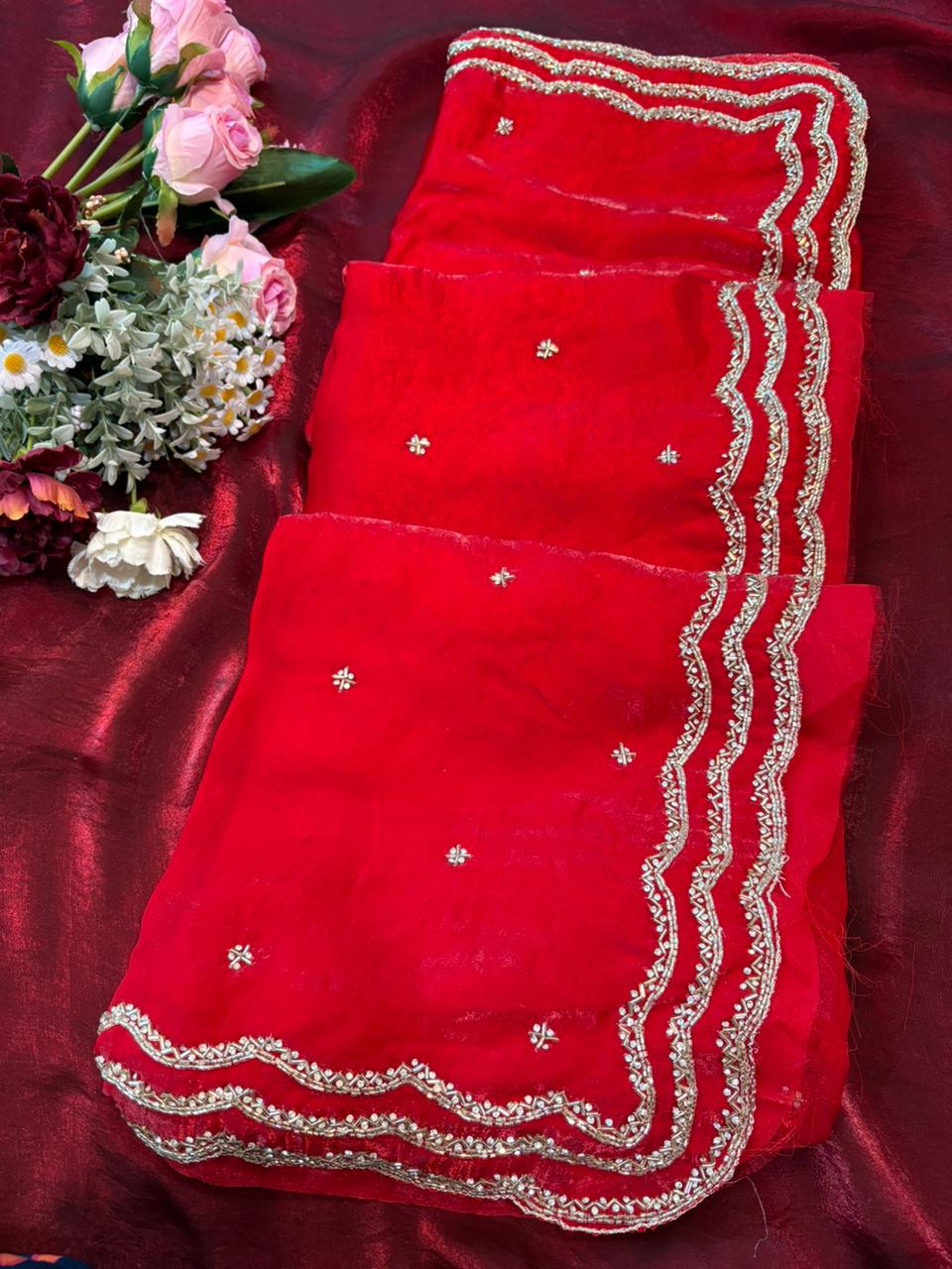 Khushi Fendy Satin Saree