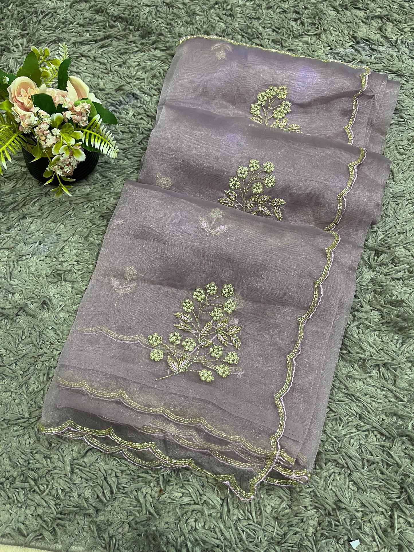 Star Tissue Organza Saree