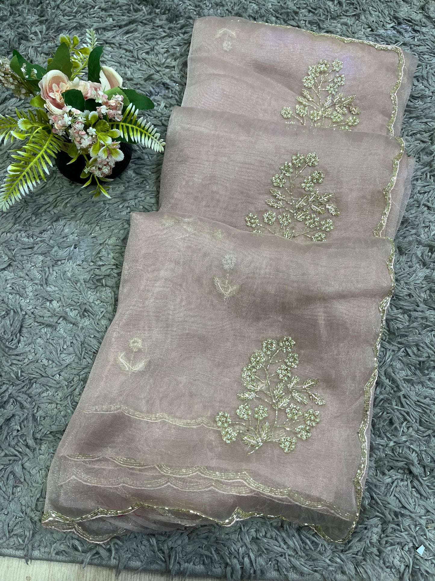 Star Tissue Organza Saree
