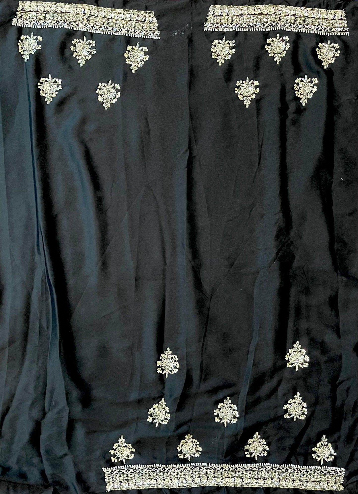 Lily Premium Satin Saree with exclusive handwork