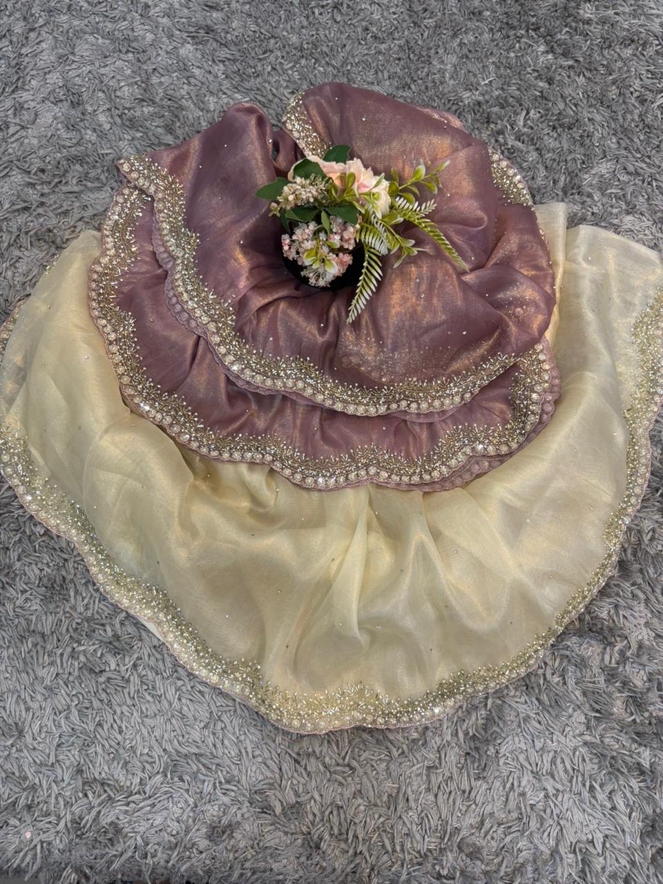 Sneha Ombre Tissue Sarees