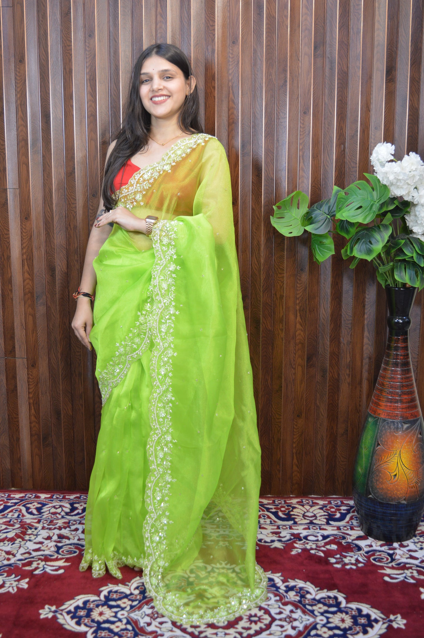 Jhalak Tissue Organza Saree – Ethereal Tissue-Organza Fabric