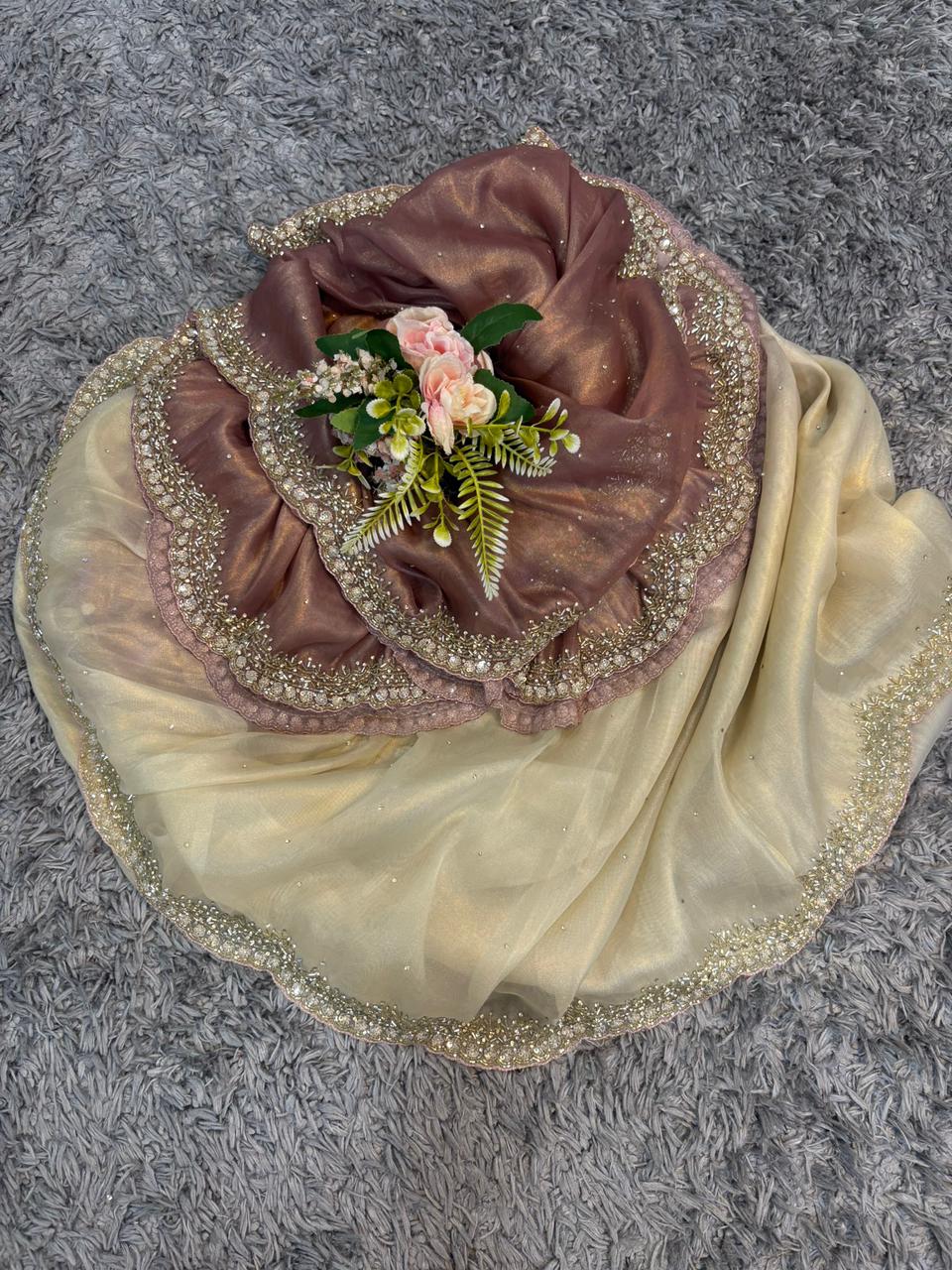 Sneha Ombre Tissue Sarees