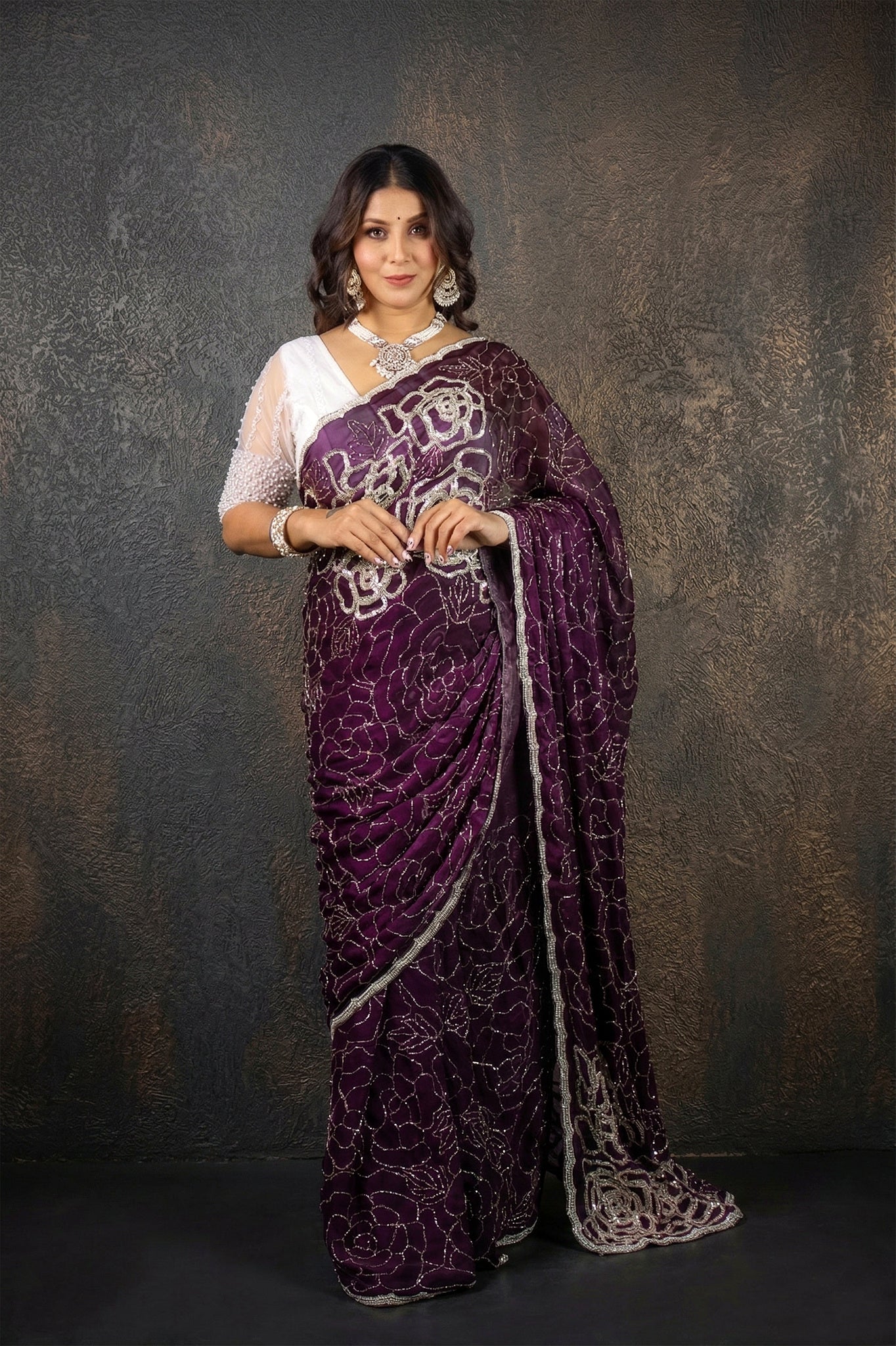 Exclusive Pataka Fendy Satin Saree