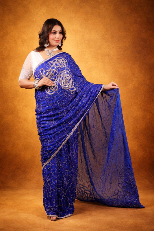 Exclusive Pataka Fendy Satin Saree