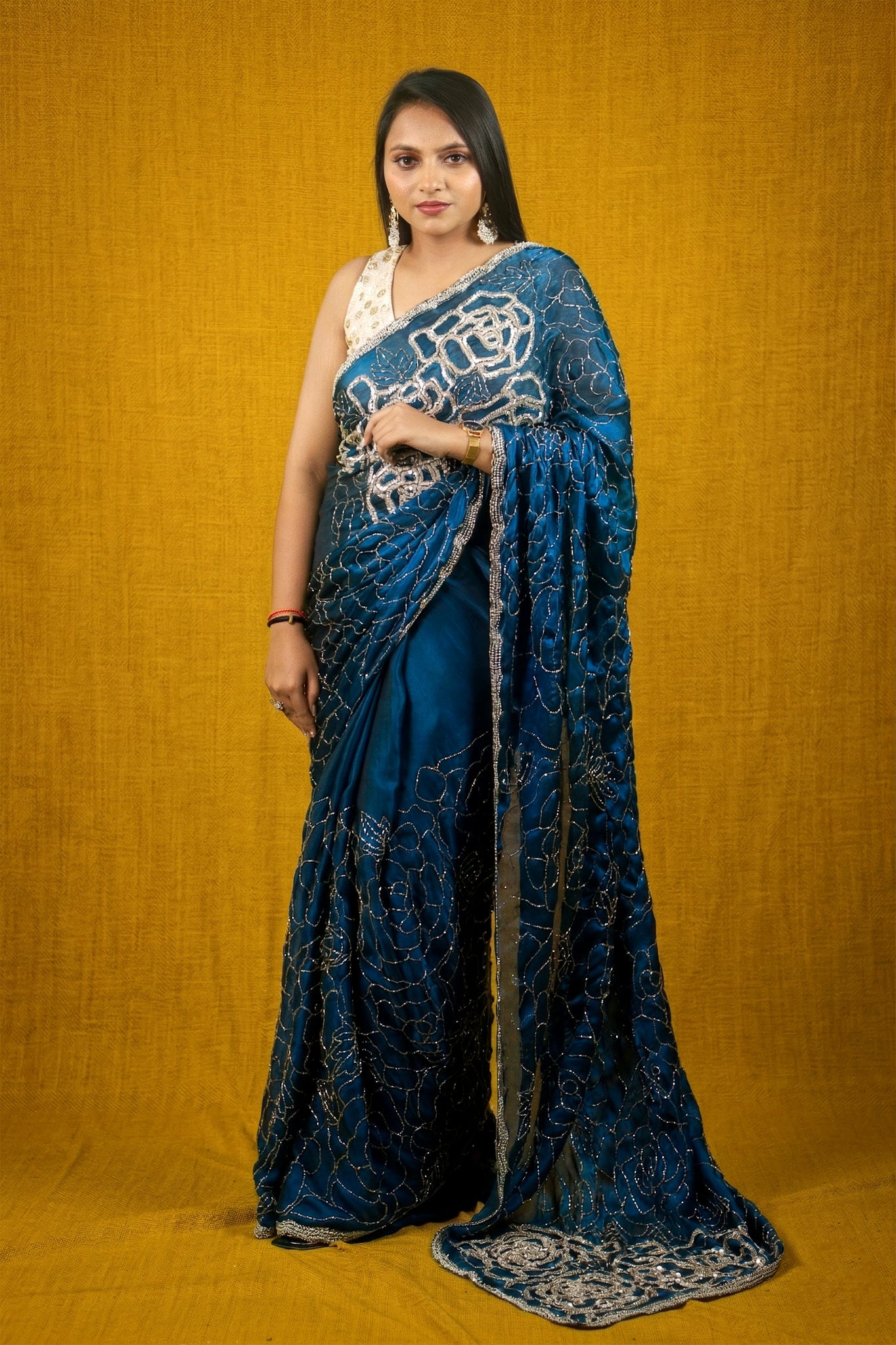 Exclusive Pataka Fendy Satin Saree