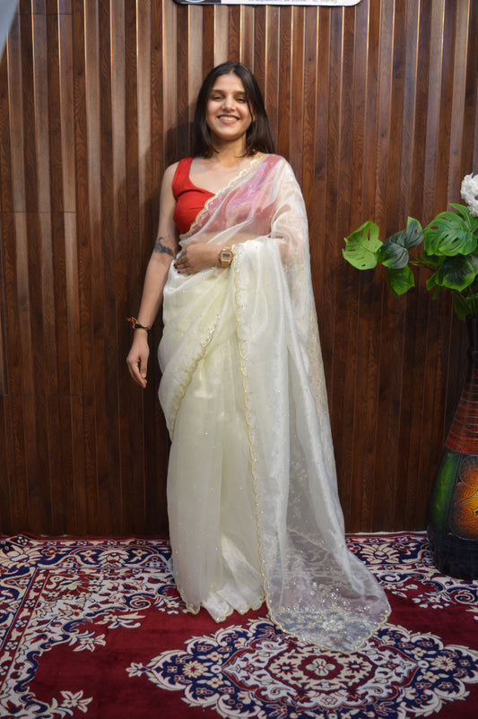 Viva Tissue Organza Saree – Ethereal Organza Finish